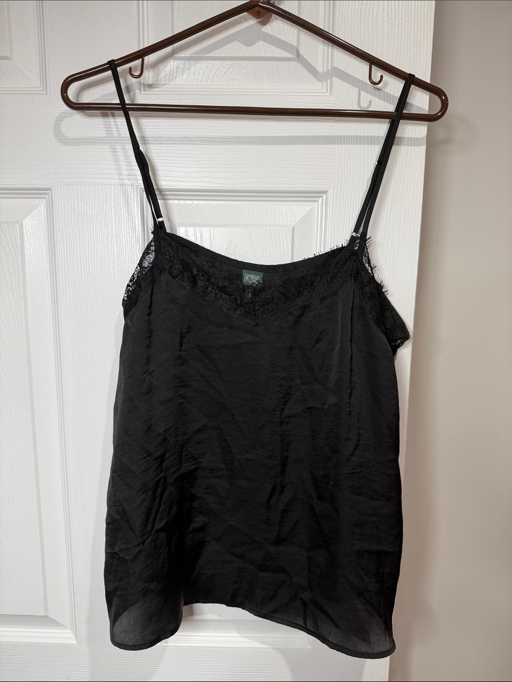 wild fable Black Lace-Trim Slip Cami